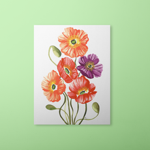 Load image into Gallery viewer, Fall Icelandic Poppies Art Print | Artwork by Rese
