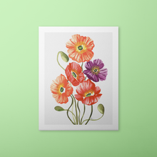 Load image into Gallery viewer, Fall Icelandic Poppies Art Print | Artwork by Rese