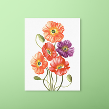 Load image into Gallery viewer, Fall Icelandic Poppies Art Print | Artwork by Rese