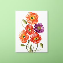 Load image into Gallery viewer, Fall Icelandic Poppies Art Print | Artwork by Rese