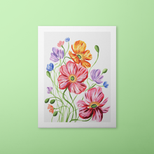 Load image into Gallery viewer, Icelandic Poppies Spread Art Print | Artwork by Rese