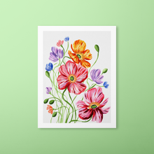 Load image into Gallery viewer, Fall Icelandic Poppies Art Print | Artwork by Rese
