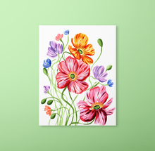 Load image into Gallery viewer, Fall Icelandic Poppies Art Print | Artwork by Rese