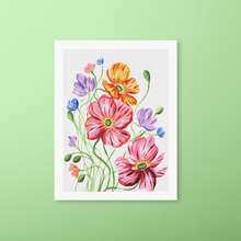 Load image into Gallery viewer, Fall Icelandic Poppies Art Print | Artwork by Rese