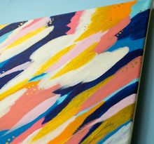 Load image into Gallery viewer, 14" Original Abstract Triangle Painting: "Khmara" | Artwork by Rese