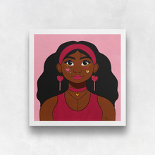 Load image into Gallery viewer, Valentine Girl #2 Portrait Art Print | Artwork by Rese