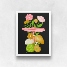 Load image into Gallery viewer, Mushrooms and Blooms VIII Art Print (Exclusive Print!) | Artwork by Rese