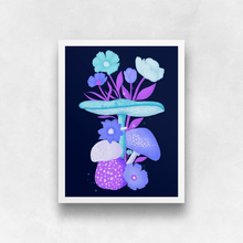 Load image into Gallery viewer, Mushrooms and Blooms II Art Print | Artwork by Rese