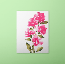Load image into Gallery viewer, Bold Watercolor Blooms Art Print - Autumn Pink (Exclusive Print!) | Artwork by Rese