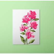 Load image into Gallery viewer, Bold Watercolor Blooms Art Print - Pink | Artwork by Rese