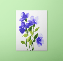 Load image into Gallery viewer, Loose Watercolor Flower Sketch Art Print - Purple II | Artwork by Rese