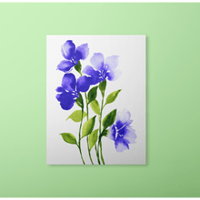 Load image into Gallery viewer, Loose Watercolor Flower Sketch Art Print - Purple II | Artwork by Rese