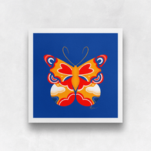 Load image into Gallery viewer, Butterfly - Orange, Red, Blue Art Print (Exclusive Print!) | Artwork by Rese