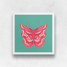 Load image into Gallery viewer, Bold Butterfly - Pink, White, and Green II Art Print (Exclusive Print!) | Artwork by Rese