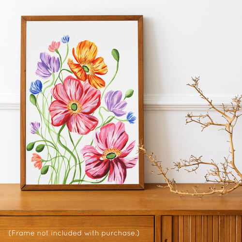 Fall Icelandic Poppies Art Print | Artwork by Rese