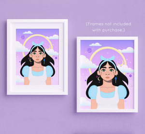 Stella Luna Portrait No. 4 Art Print | Artwork by Rese