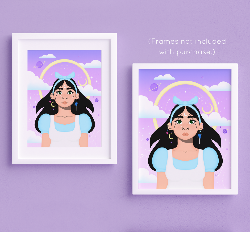 Stella Luna Portrait No. 4 Art Print | Artwork by Rese