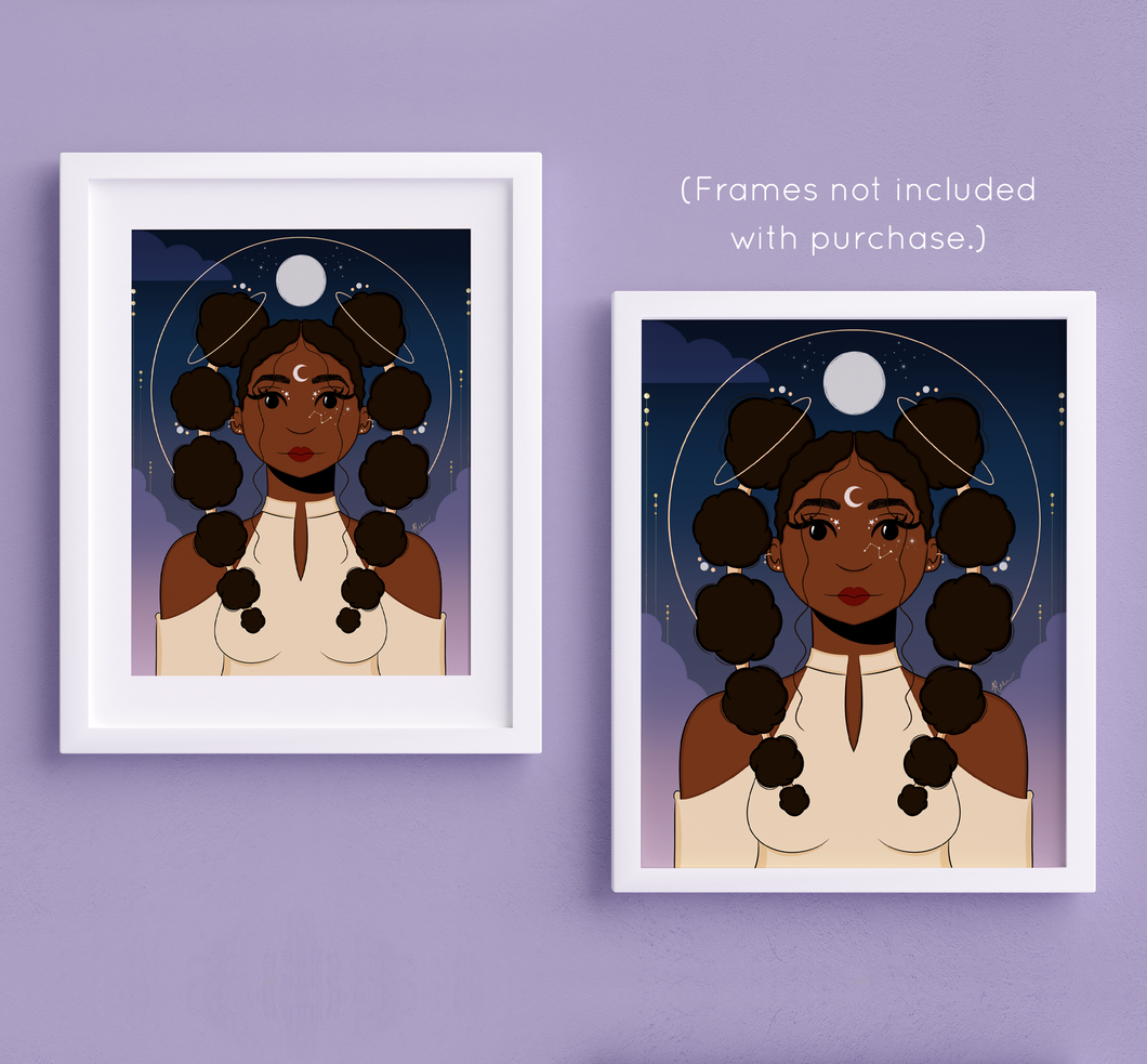 Stella Luna Portrait No. 7 Art Print | Artwork by Rese
