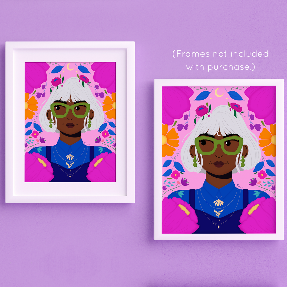 Stella Luna Portrait No. 8 Art Print | Artwork by Rese