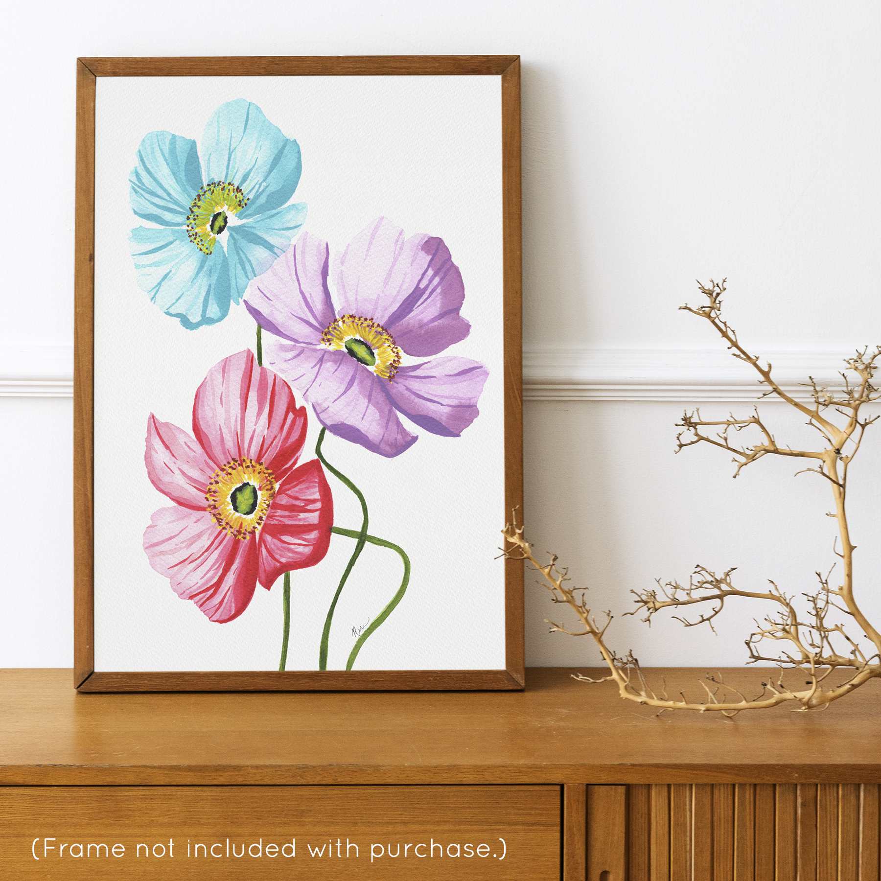 Icelandic Poppies - Trio Art Print | Artwork by Rese