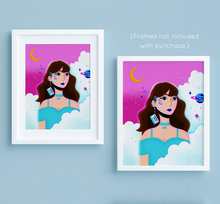 Load image into Gallery viewer, Stella Luna Portrait No. 1 Art Print | Artwork by Rese
