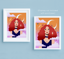 Load image into Gallery viewer, Stella Luna Portrait No. 3 Art Print | Artwork by Rese
