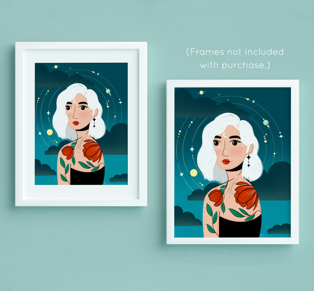 Stella Luna Portrait No. 5 Art Print | Artwork by Rese