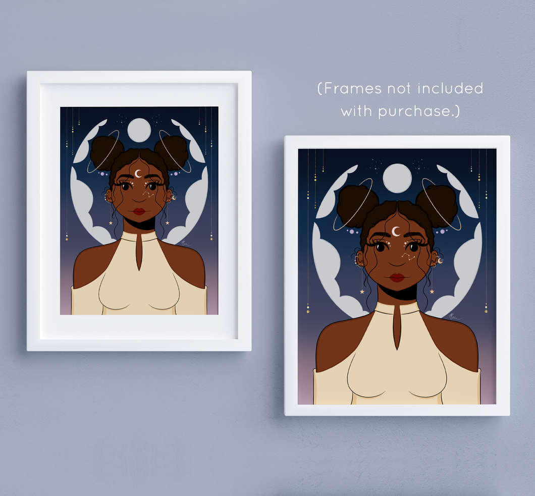 Stella Luna Portrait No. 6 Art Print | Artwork by Rese
