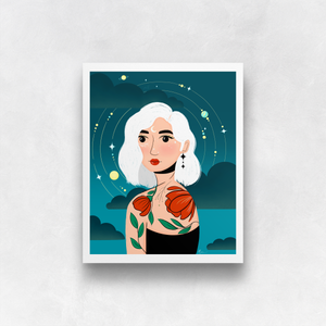 Stella Luna Portrait No. 5 Art Print | Artwork by Rese