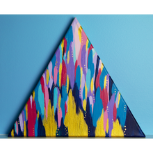 Load image into Gallery viewer, 14&quot; Original Abstract Triangle Painting: &quot;Deanna&quot; | Artwork by Rese
