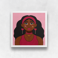 Load image into Gallery viewer, Valentine Girl #2 Portrait Art Print | Artwork by Rese
