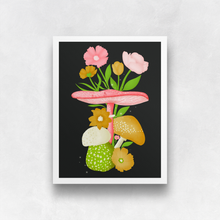 Load image into Gallery viewer, Mushrooms and Blooms VIII Art Print (Exclusive Print!) | Artwork by Rese
