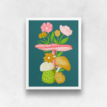 Load image into Gallery viewer, Mushrooms and Blooms VII Art Print | Artwork by Rese
