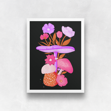 Load image into Gallery viewer, Mushrooms and Blooms IV Art Print | Artwork by Rese
