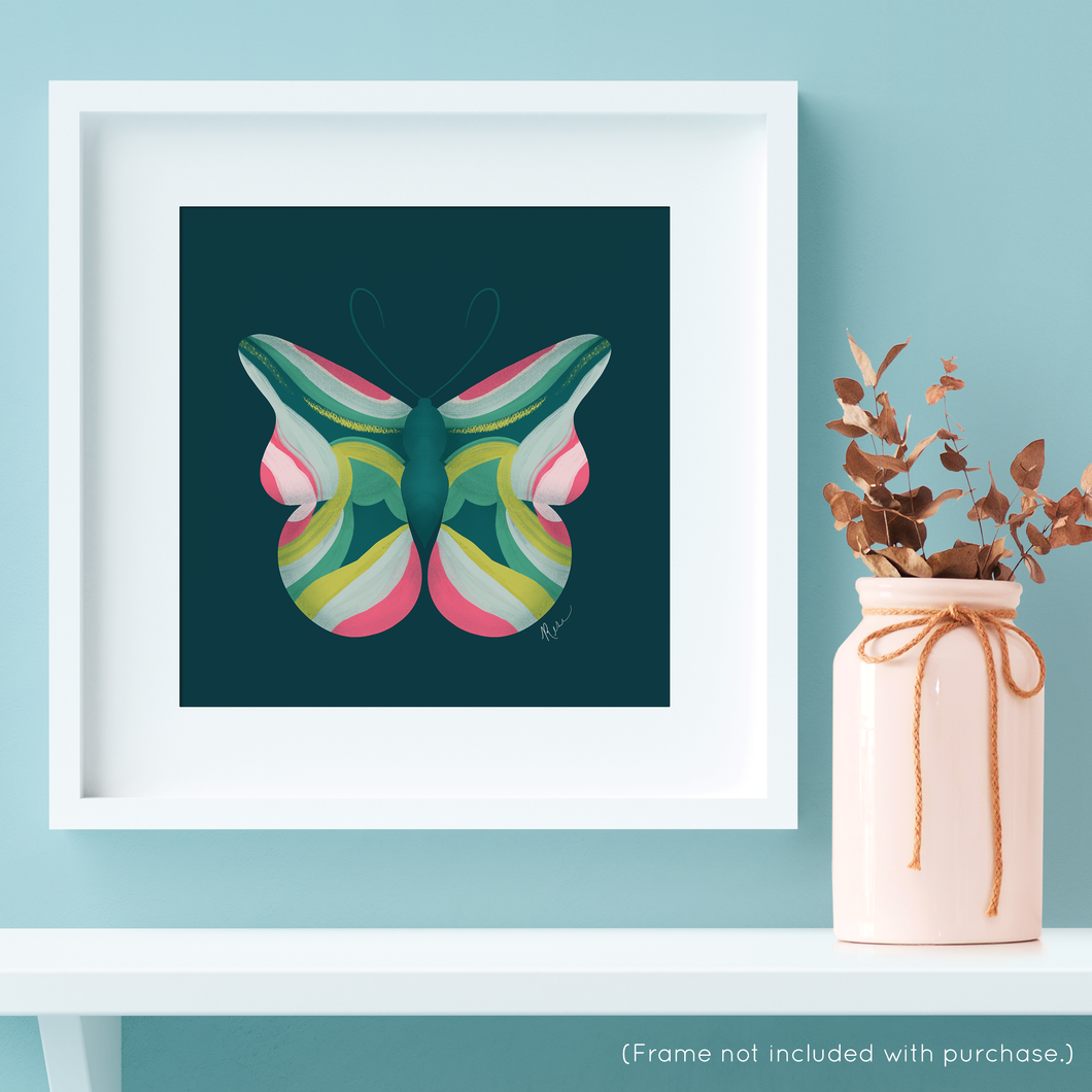 Nature Butterfly Art Print | Artwork by Rese