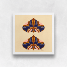 Load image into Gallery viewer, Boho Moth II - Blue Art Print (Exclusive Print!) | Artwork by Rese
