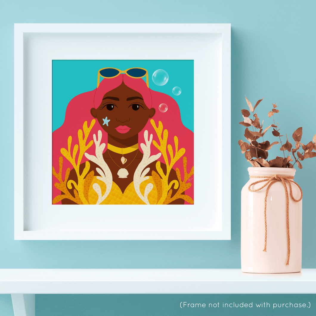 Facetober No. 1 Portrait Art Print | Artwork by Rese