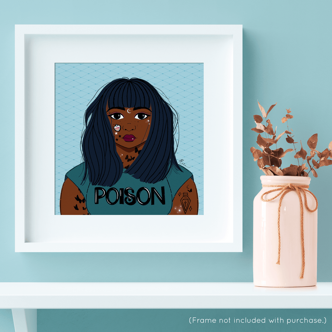 Facetober '22 No. 5 Portrait Art Print | Artwork by Rese