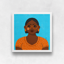 Load image into Gallery viewer, Facetober No. 2 (Glasses Version) Portrait Art Print | Artwork by Rese
