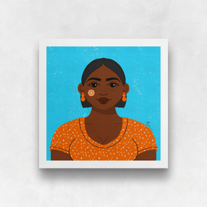 Facetober No. 2 Portrait Art Print | Artwork by Rese