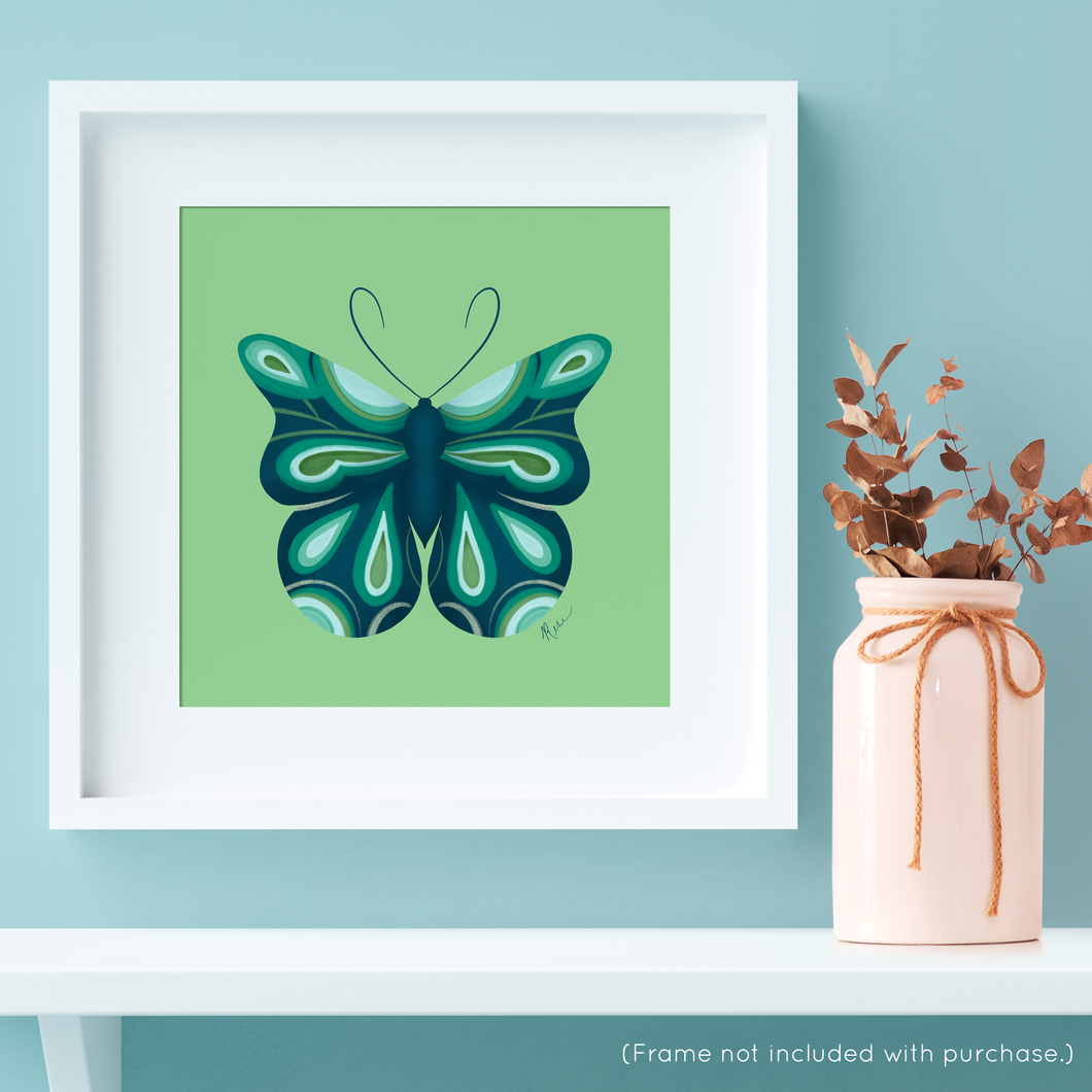 Peacock Butterfly Art Print | Artwork by Rese