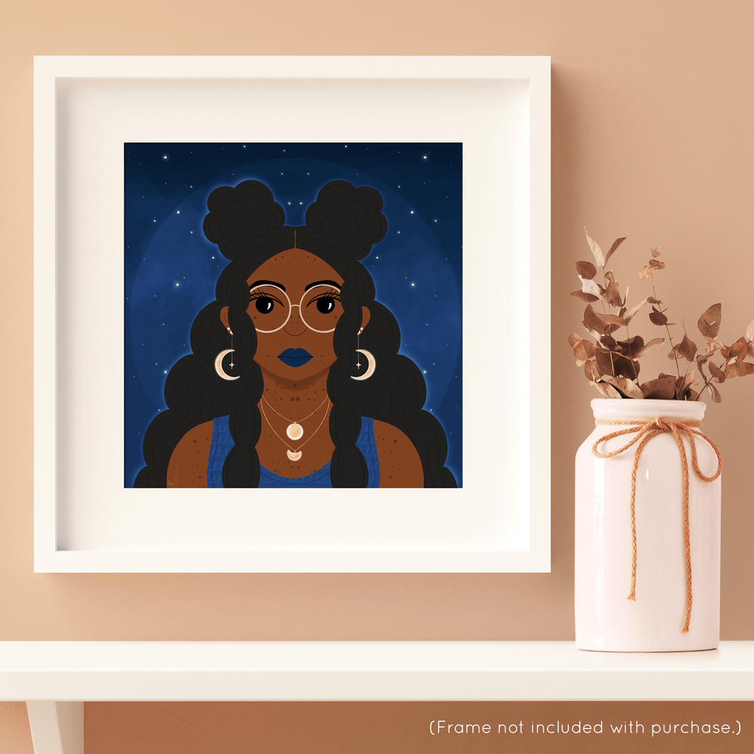 Many Moons II Portrait Art Print | Artwork by Rese