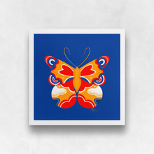Load image into Gallery viewer, Butterfly - Orange, Red, Blue Art Print (Exclusive Print!) | Artwork by Rese
