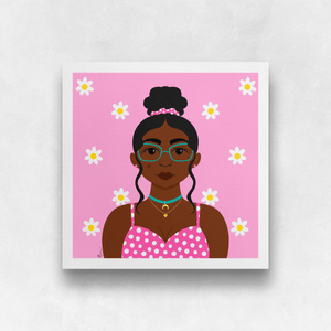 Daisy Darling Portrait Art Print | Artwork by Rese